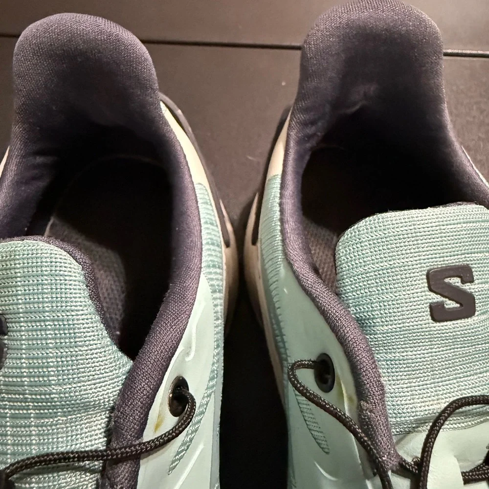 Salomon Women's Speedcross 4 Trail Shoes - Aqua and Black